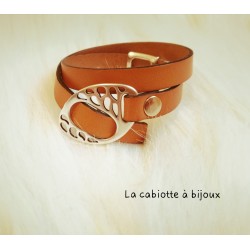 Bracelet en cuir double